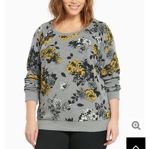 TORRID FLORAL PRINT SWEATSHIRT